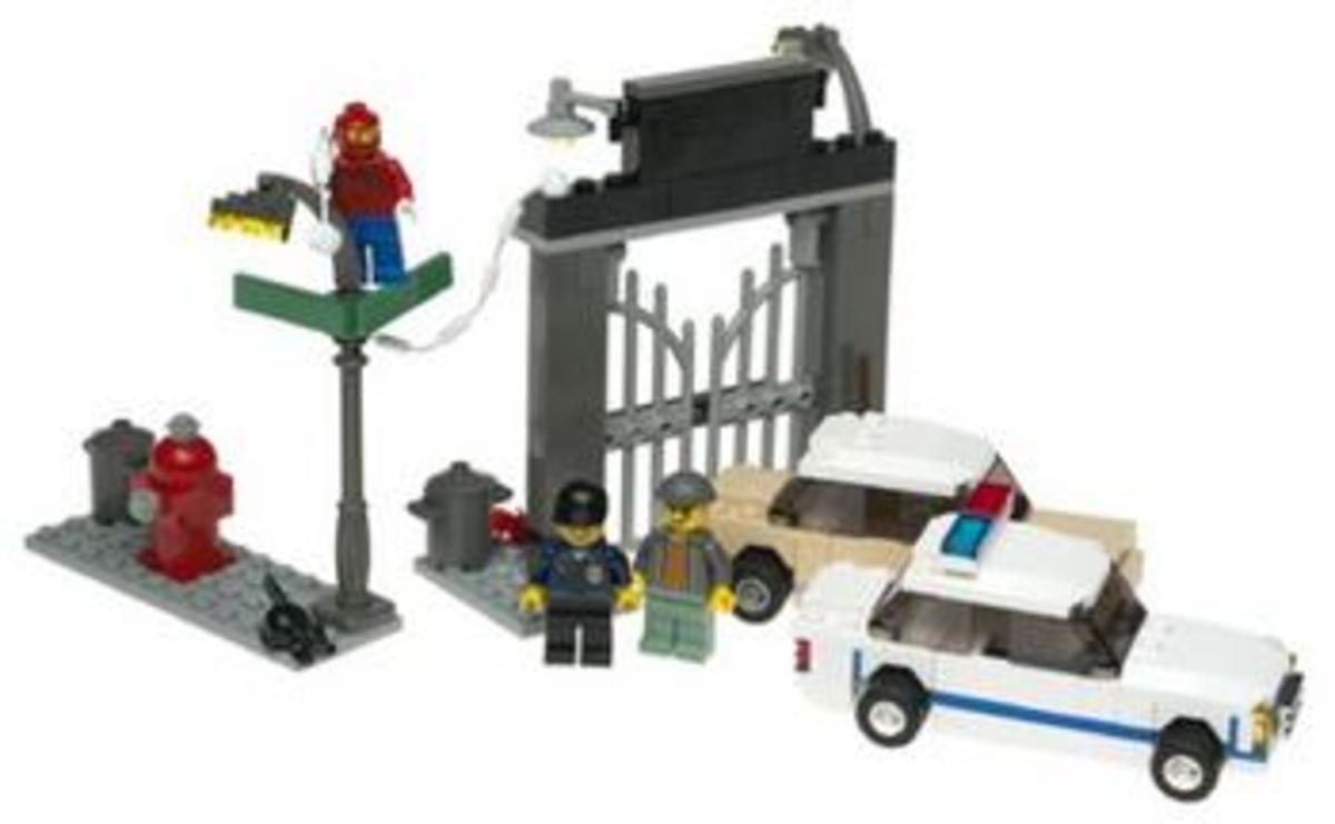 lego spider man first chase