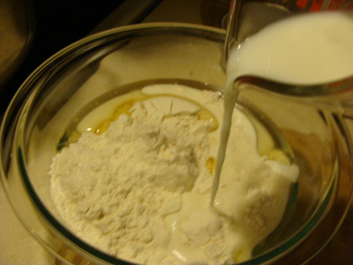 Combine all dumpling ingredients in your bowl.