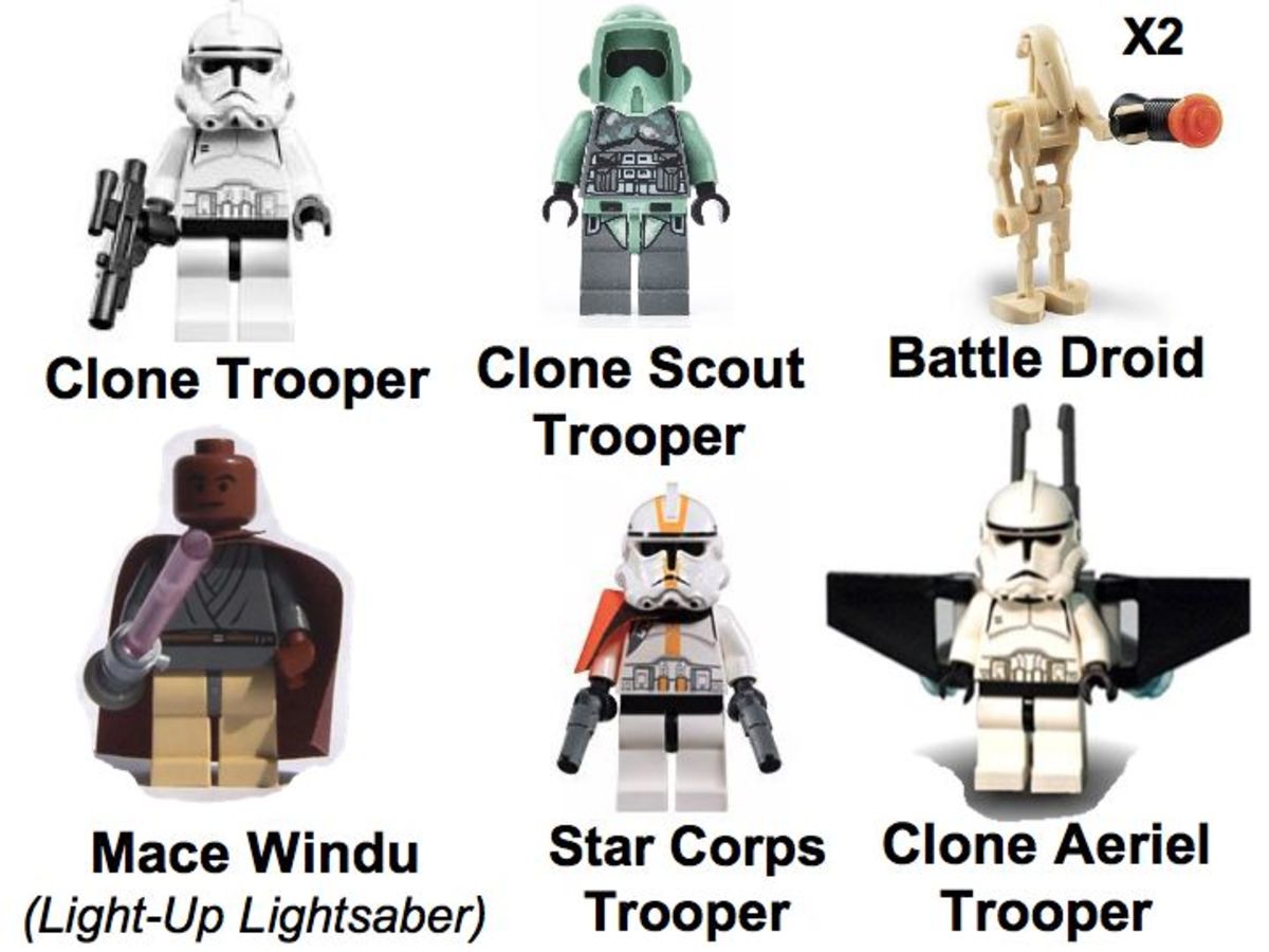LEGO Star Wars Clone Turbo Tank 7261 Minifigures 