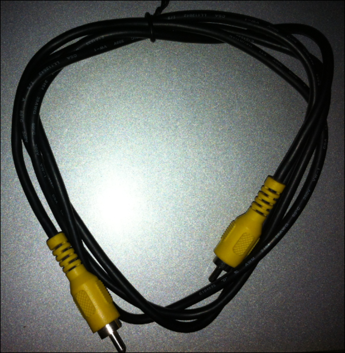 An RCA video cable