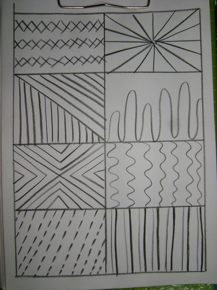 Different Lines In Art For Kids