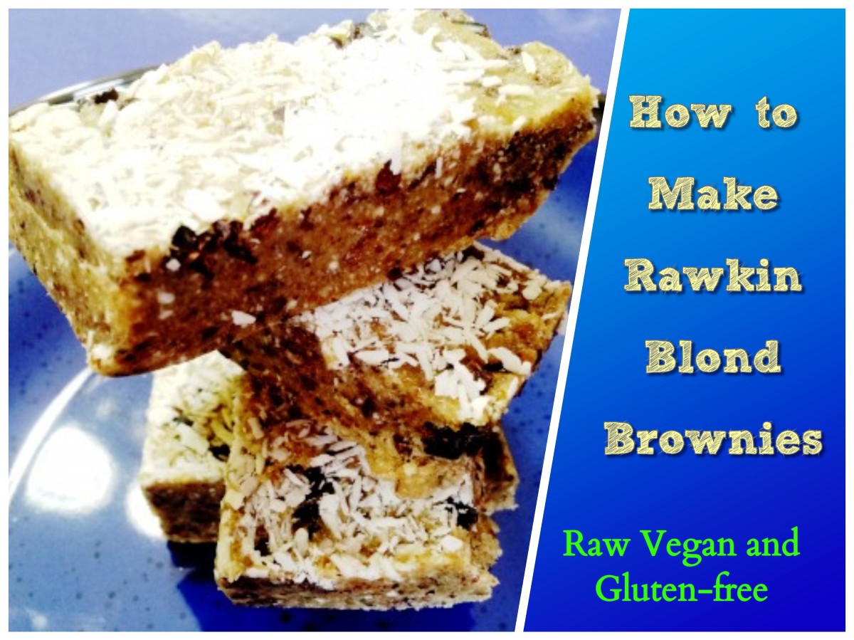 How to Make Rawkin' Blond Brownies (Gluten-Free, Raw Vegan)