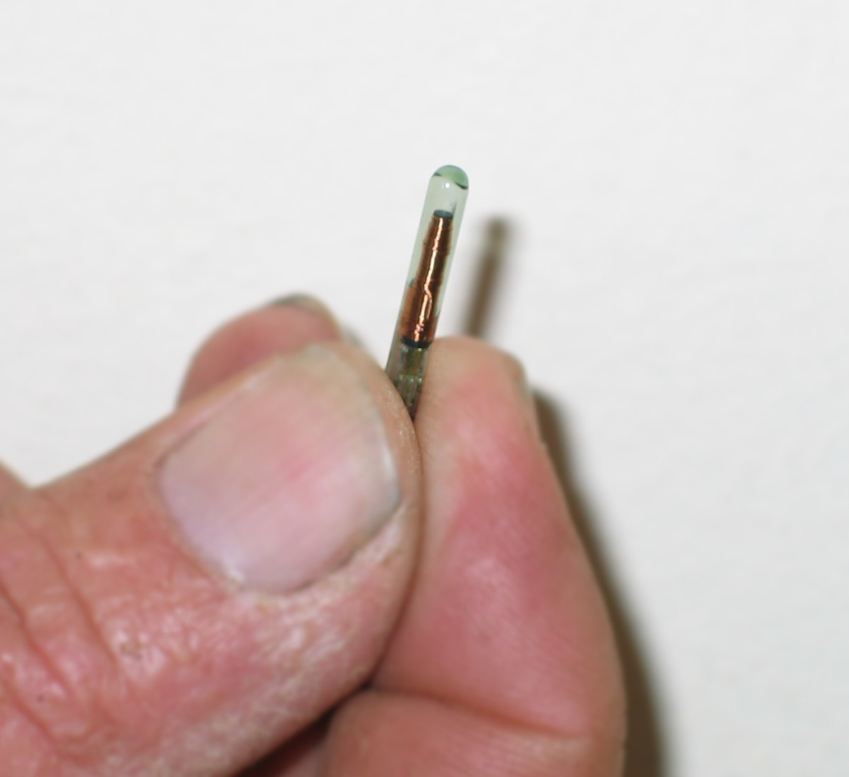 An implantable RFID chip.