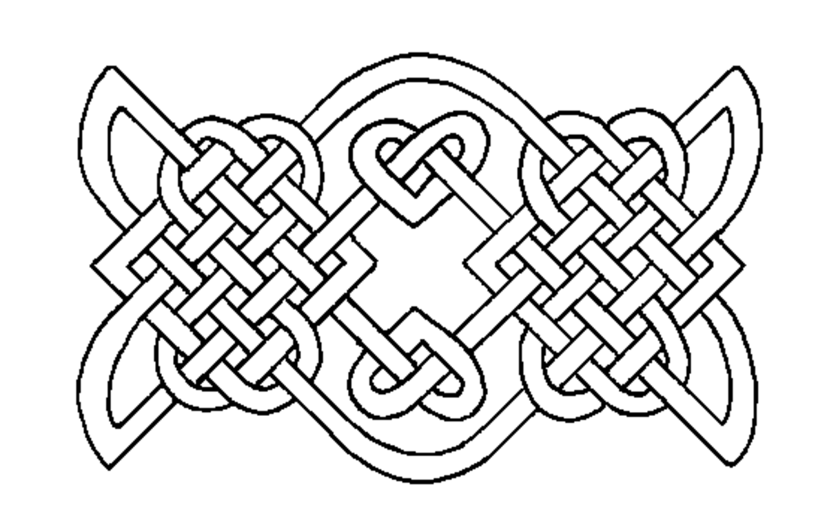 A simpler form of Celtic art work, that would with time become more involved