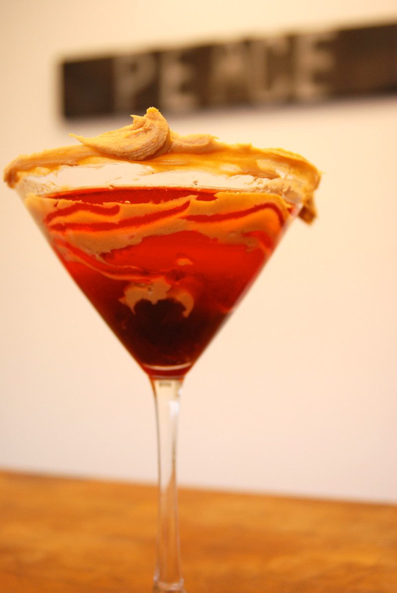 Peanut Butter and Jelly Martini Cocktail Recipe