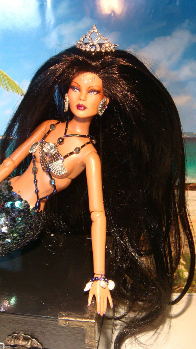 Ooak Asian Mermaid Doll