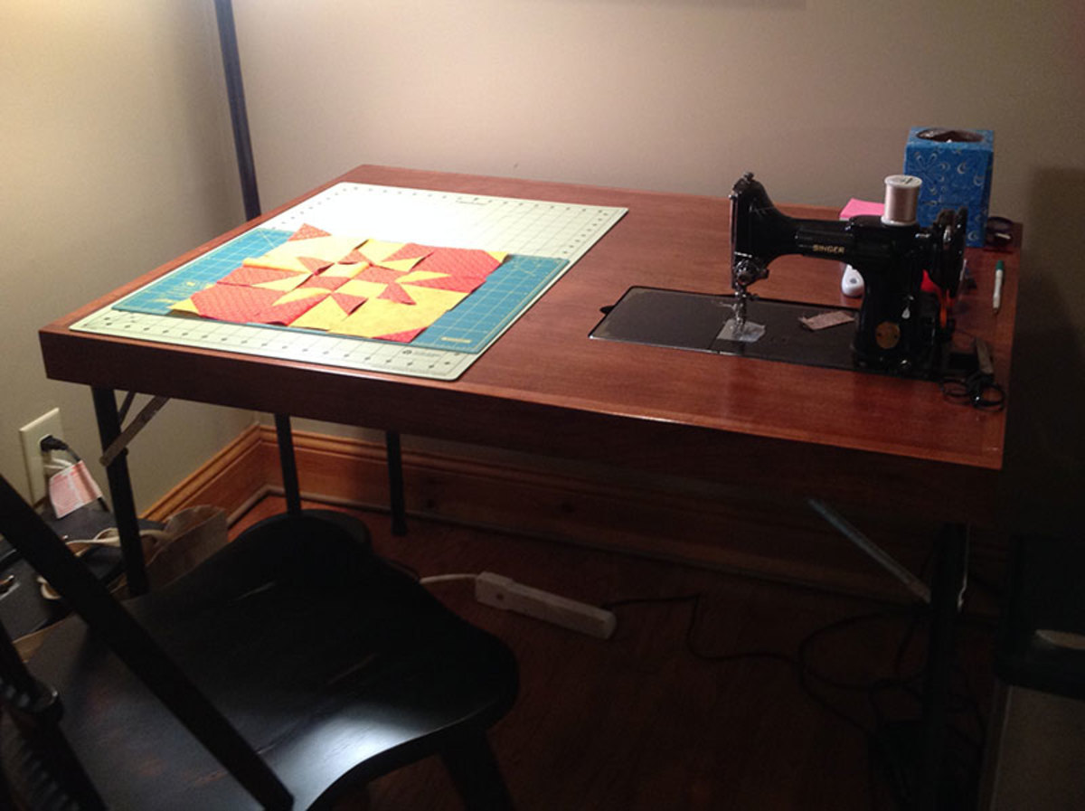 42" extended reproduction table provides 12" more table space to the right of the machine.