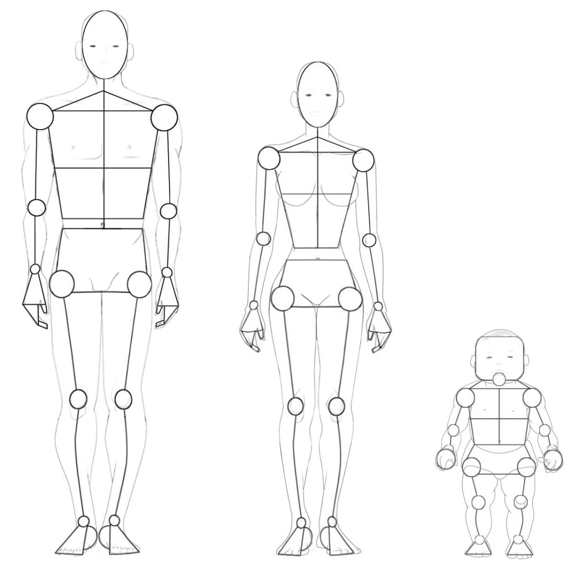 How to Draw the Human Figure (Printable PDF) - JeyRam Drawing Tutorials-saigonsouth.com.vn