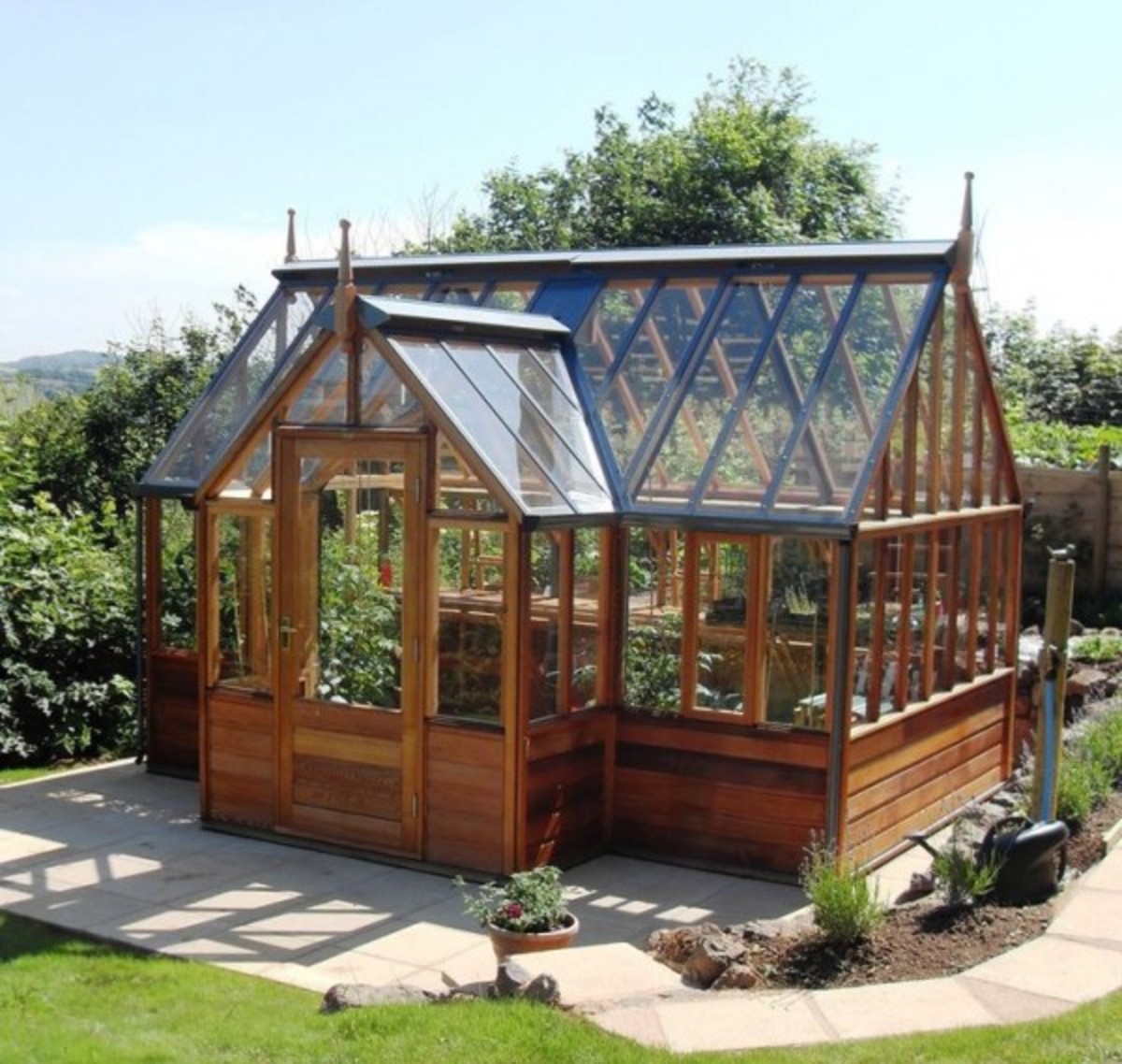 Greenhouse made of wood