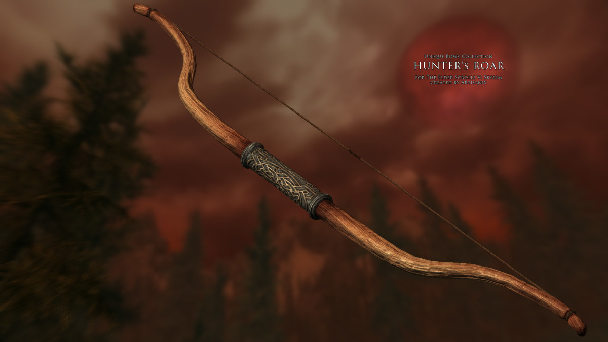 Unique Bows Collection by Artisanix adds 10 wonderful bows to Skyrim. Picture courtesy of Skyrim Nexus, Bethesda and Zenimax.