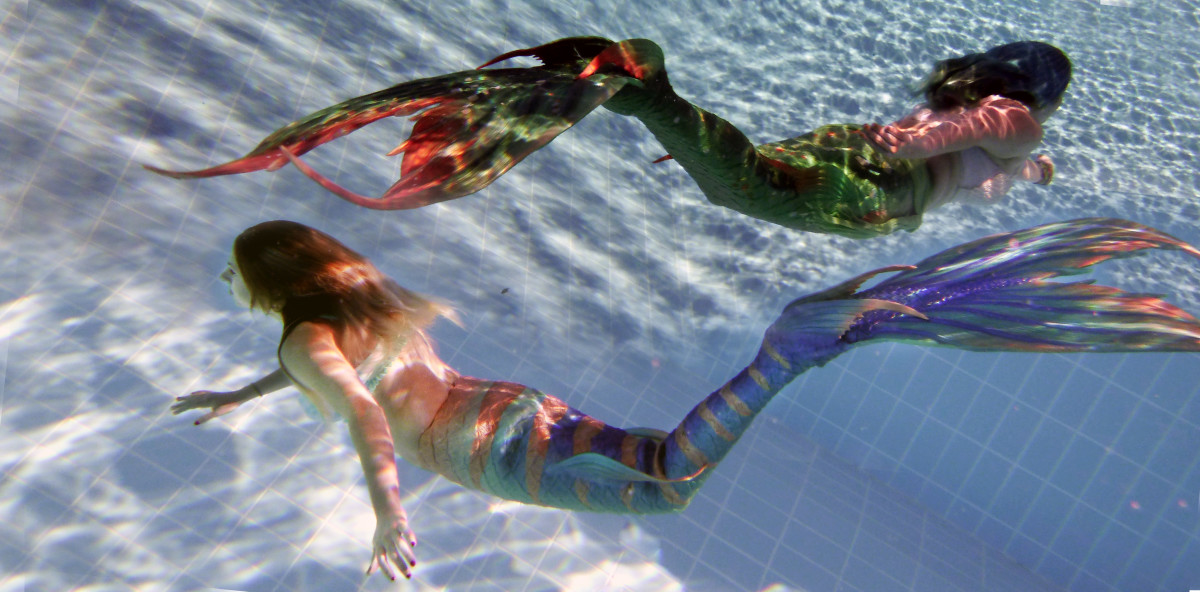 Underwater mermaids