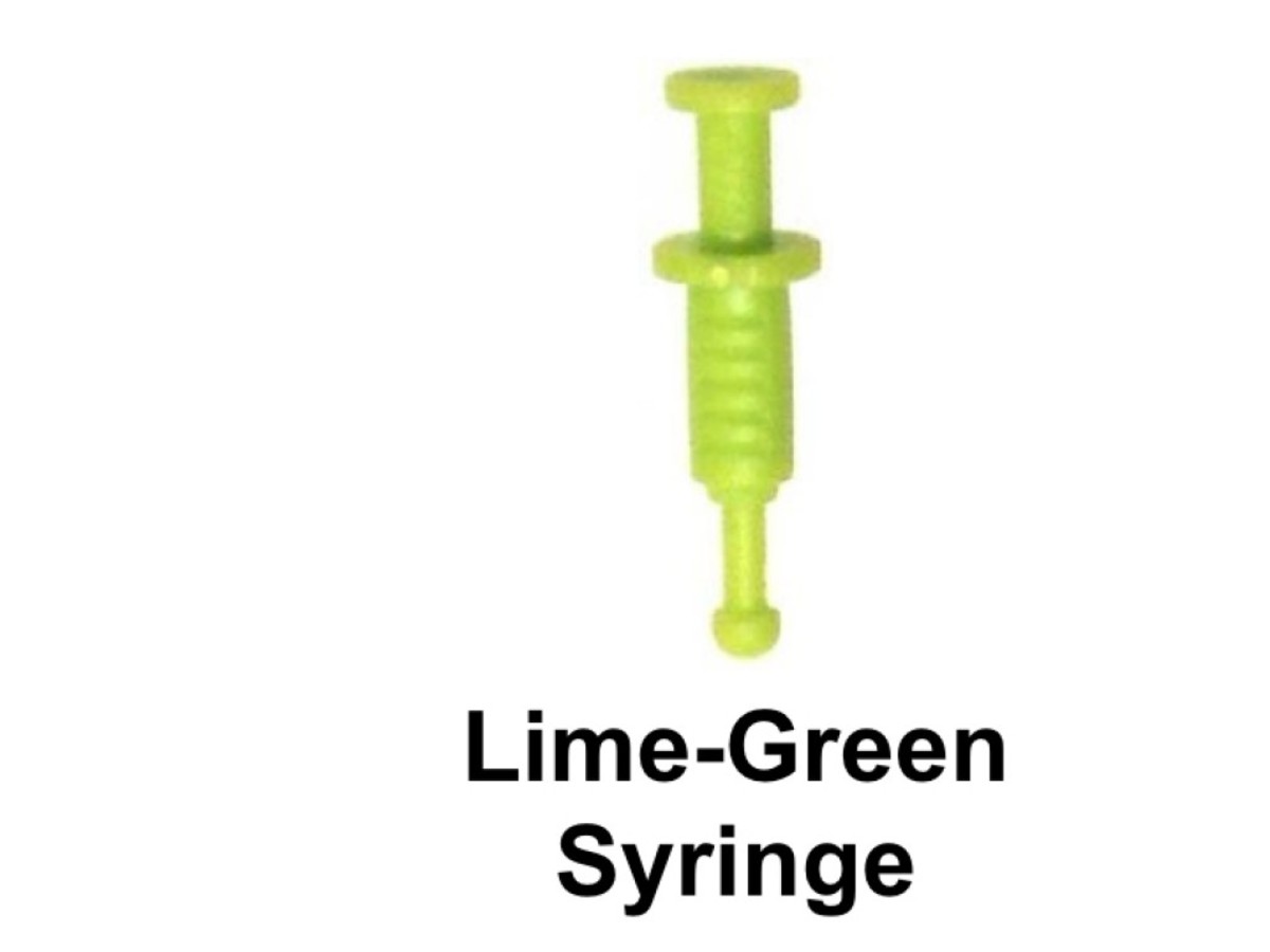 LEGO Lime-Green Syringe Piece 