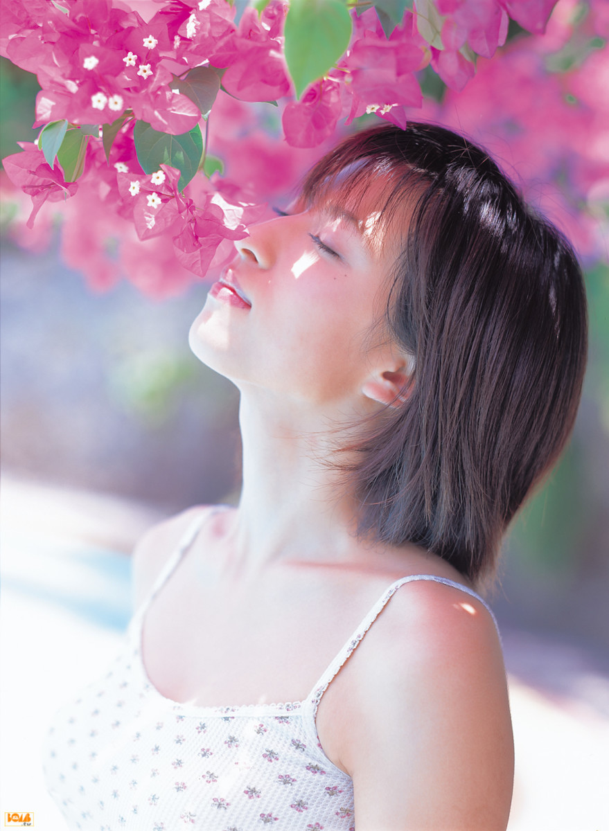 Kasumi Nakane is taking the time to smell the flowers.