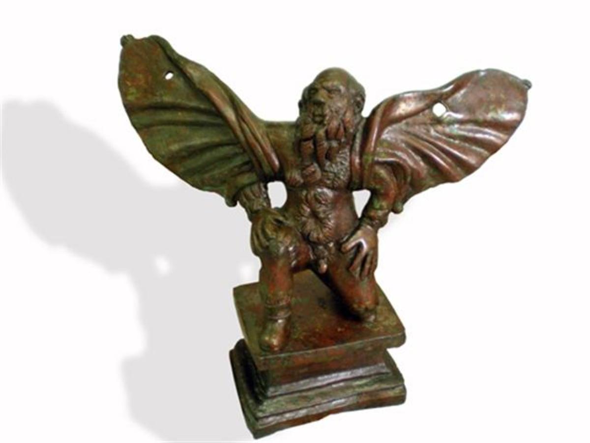 Small bronze sculpture of Daedalus, 3rd century BC; found on Plaoshnik, Republic of Macedonia.