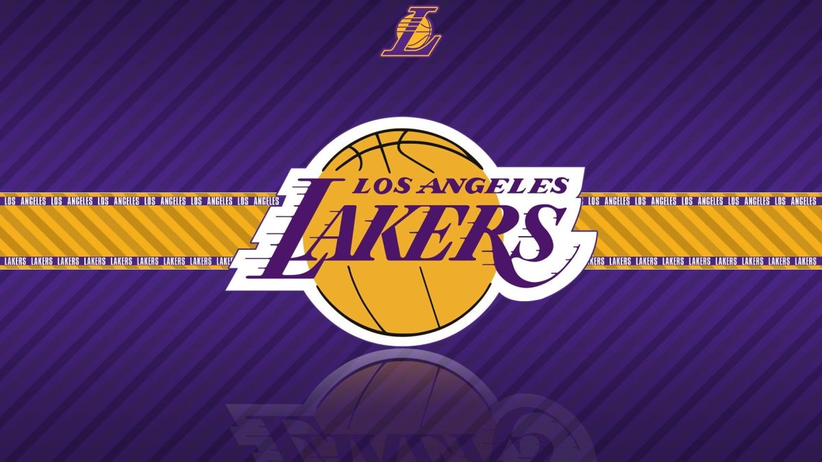 The team logo of the Los Angeles Lakers.