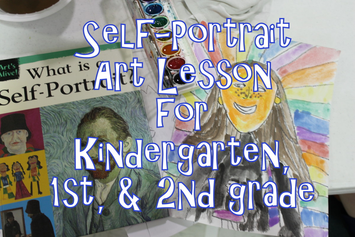 Elementary Art Self-Portrait Lesson for First Day