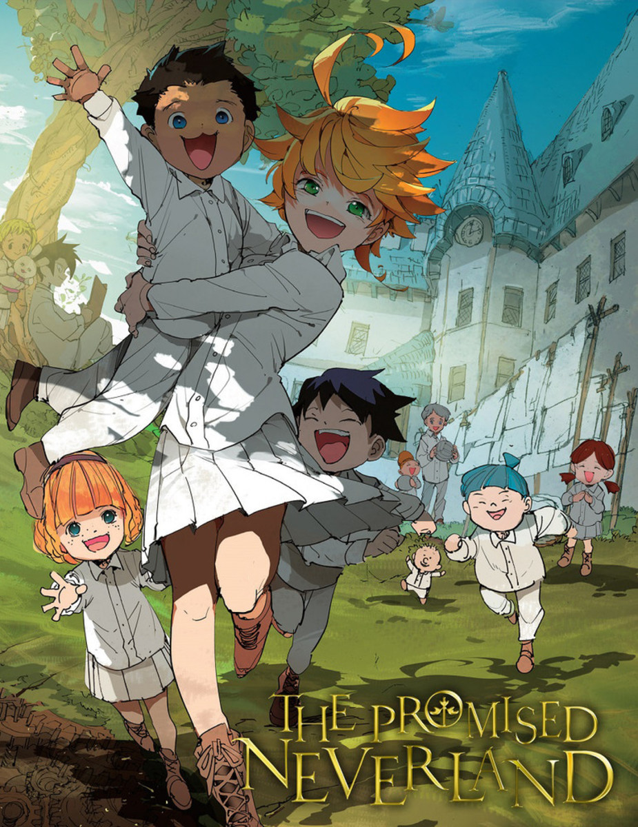 Official AniplexUSA "The Promised Neverland" blu-ray artwork.