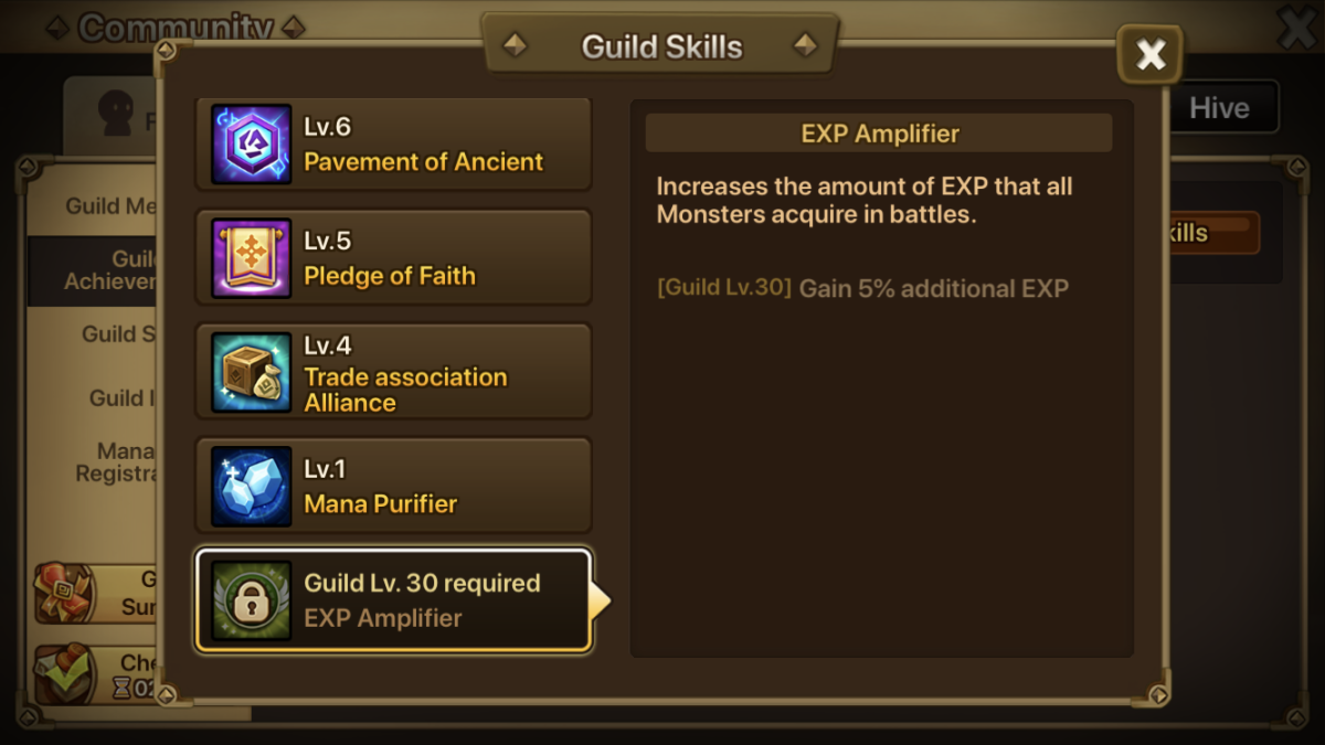 EXP Amplifier-Guild Perk