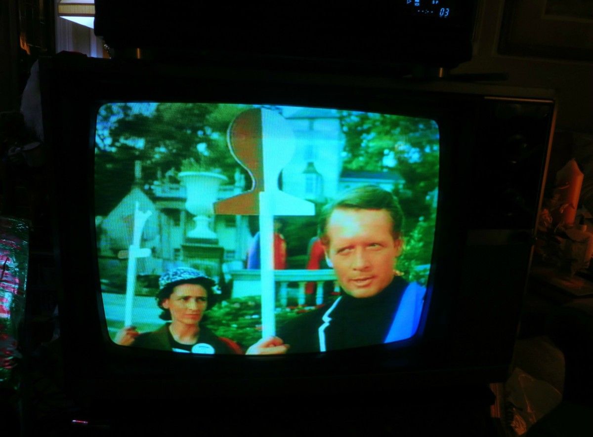 The Prisoner looking magical and in beautiful rich color on the Quasar TV