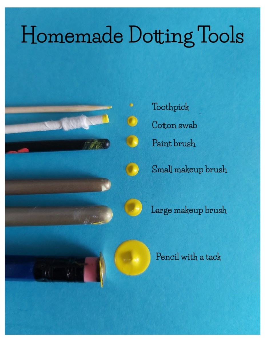 Homemade dotting tools