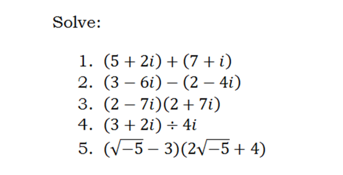 Sum and Product of Complex Numbers - HubPages