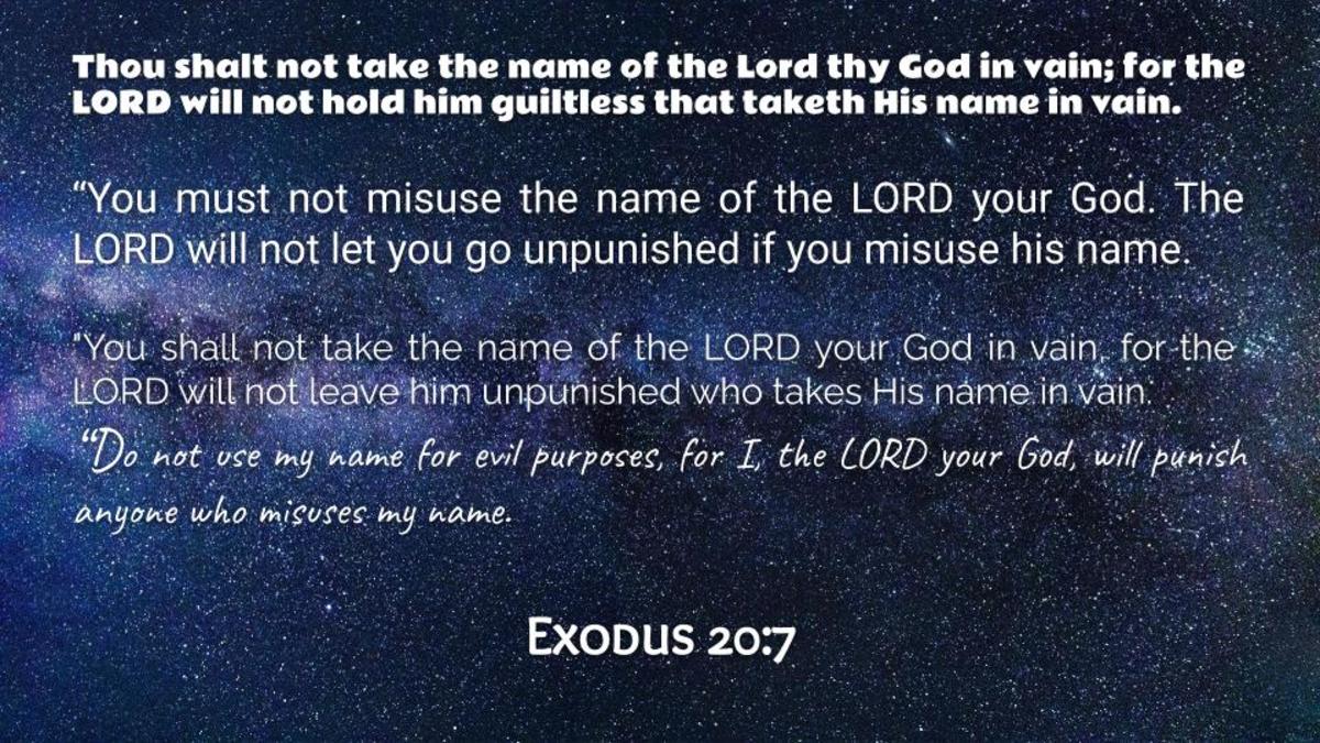 There is More to Taking the Lord's Name in Vain Than You Think