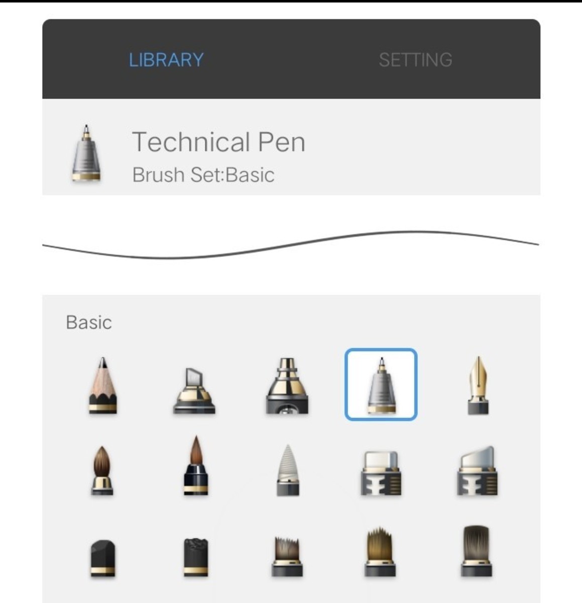 Technical pen - for fine markings and lines.