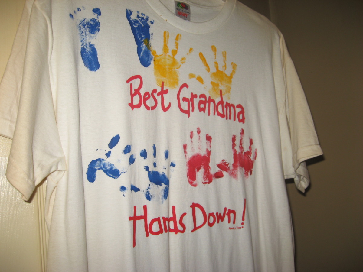 How to Make a Handprint T-Shirt for Mothers Day Gifts