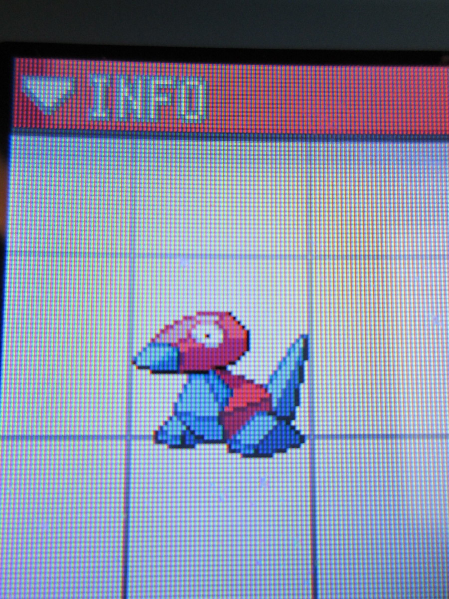 This is Porygon who will evolve into Porygon2.