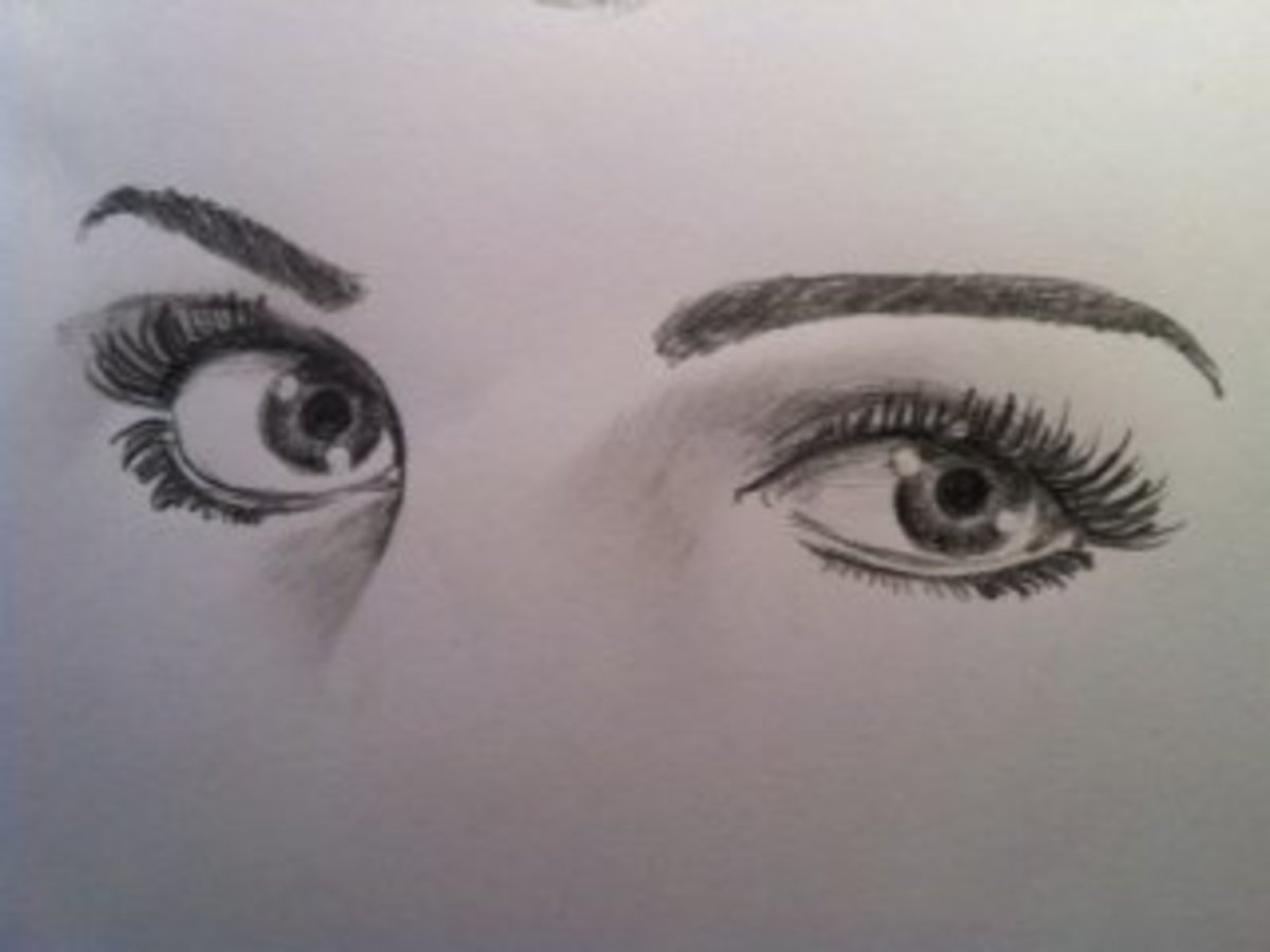 How to Draw Female Human Eyes
