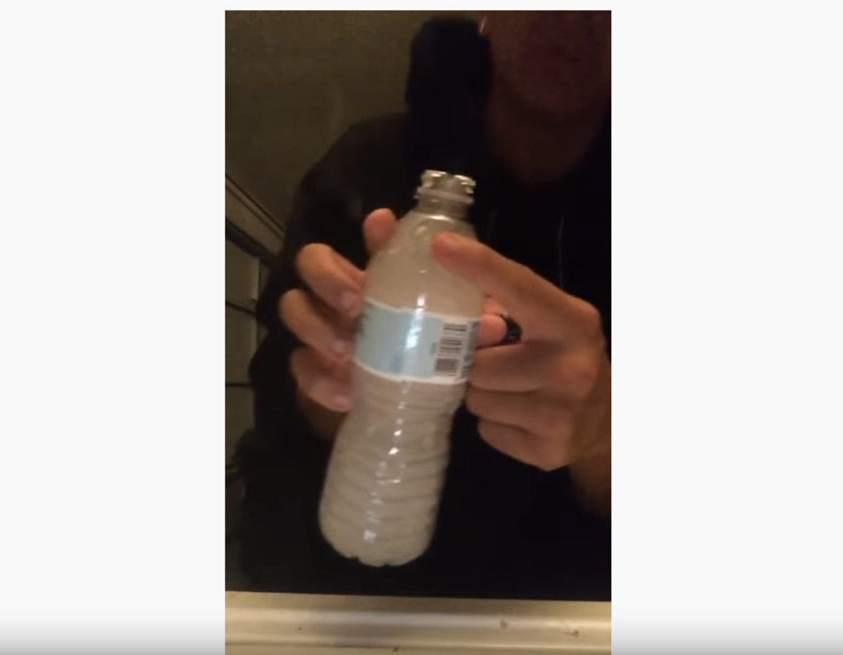 Home-made pipe made from a plastic bottle Home-made pipe made from a plastic bottle