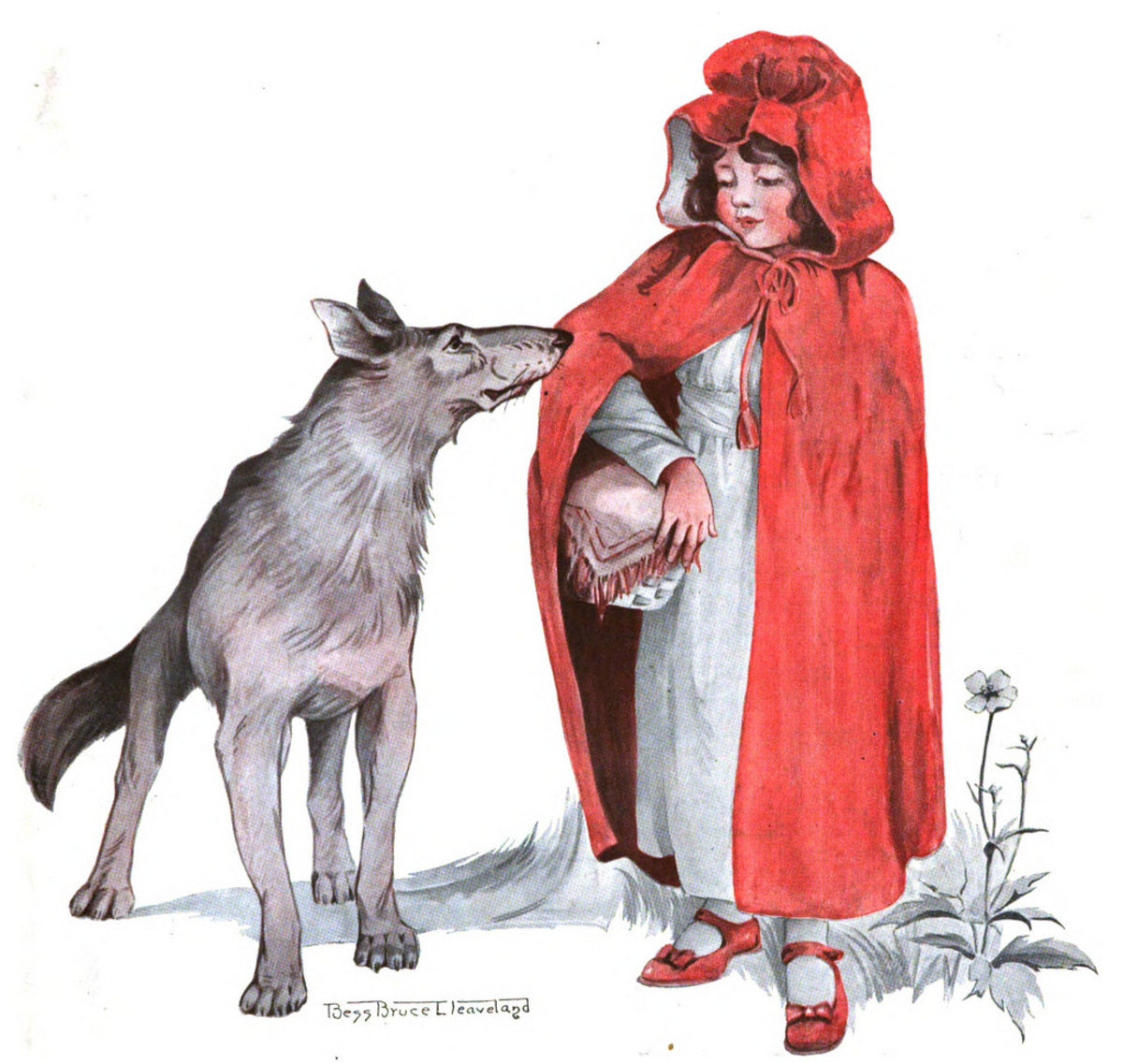Little Red Riding Hood meets the Wolf