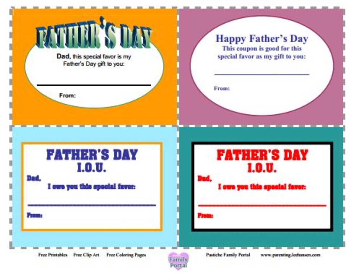 Printable Coupons Father's Day