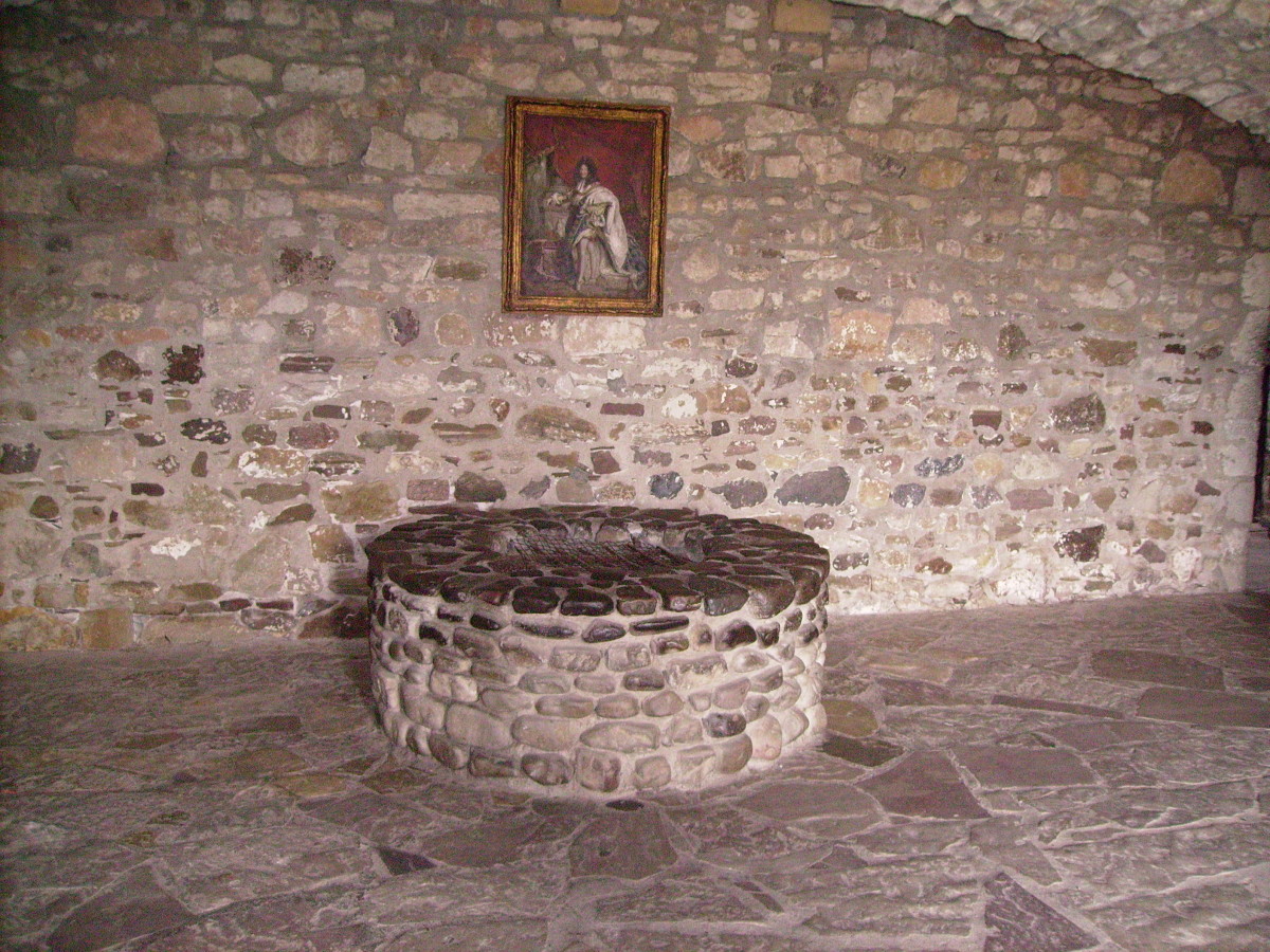 The well inside the French Castle at Ft. Niagara where the body of the slain officer was supposedly dumped 300 years ago.