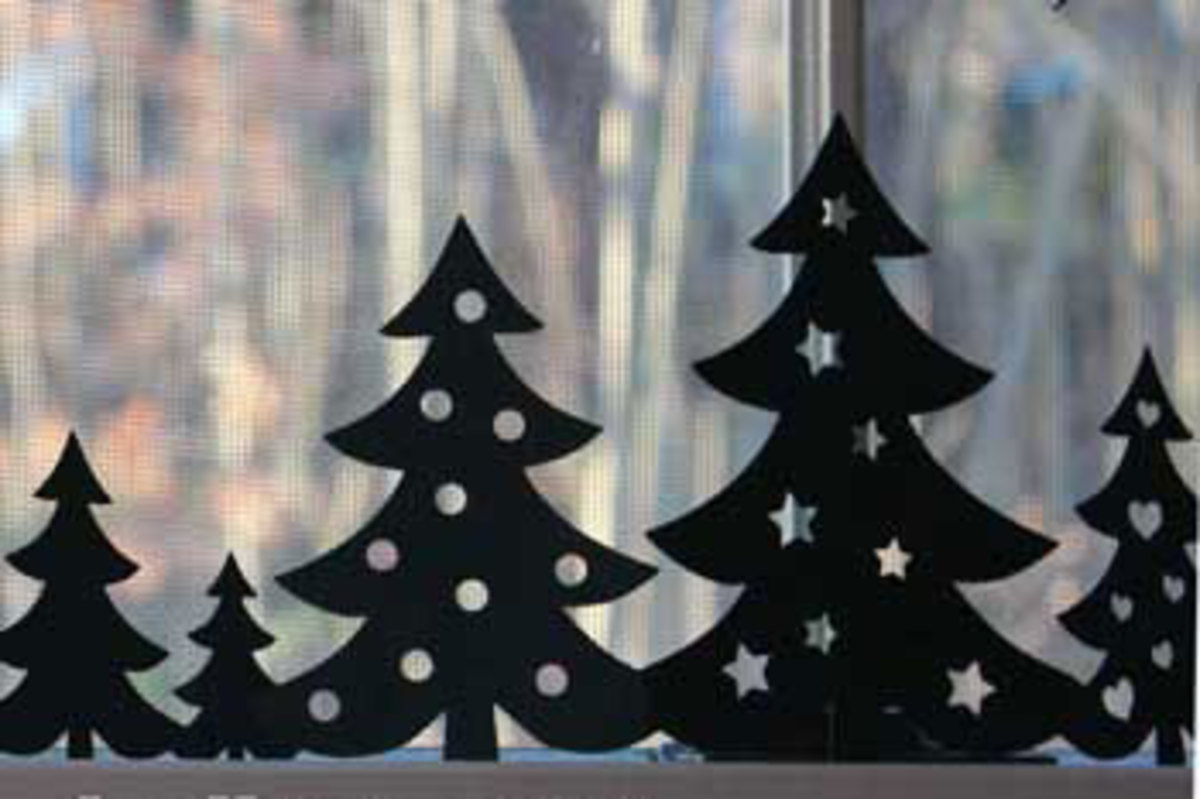 Cut out Christmas trees