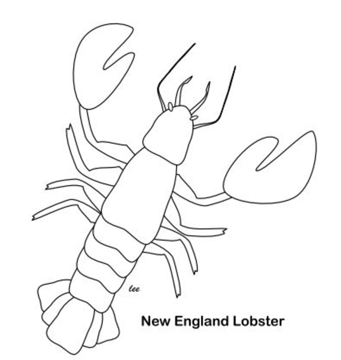 Lobster Coloring Sheet