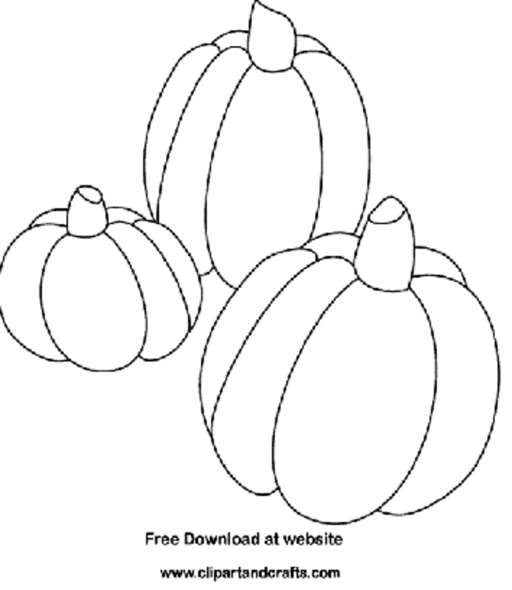 Pumpkins are deliciious healthy vegetables, food coloring pages