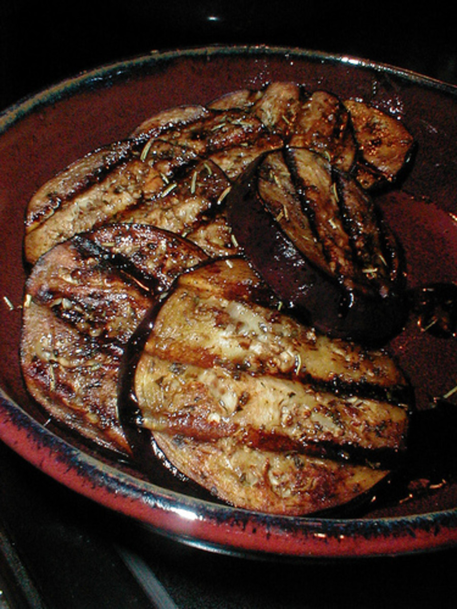 Grilled Eggplant Rounds