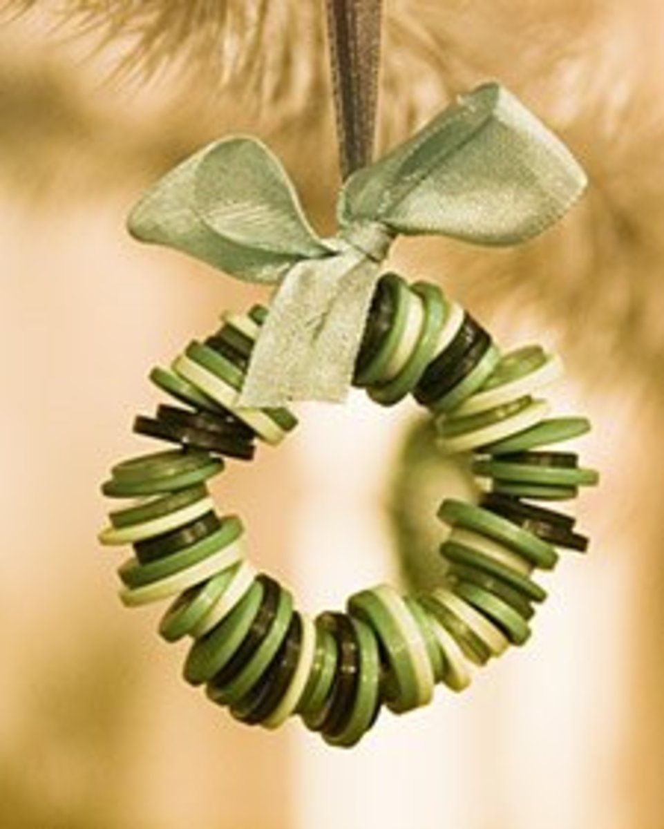 button wreath ornament