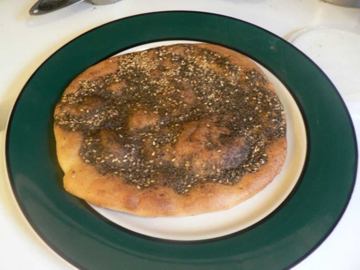 Flat bread with Zataar