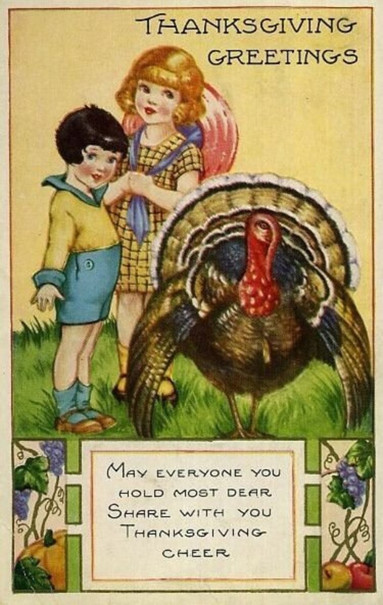 Art Deco Thanksgiving Card