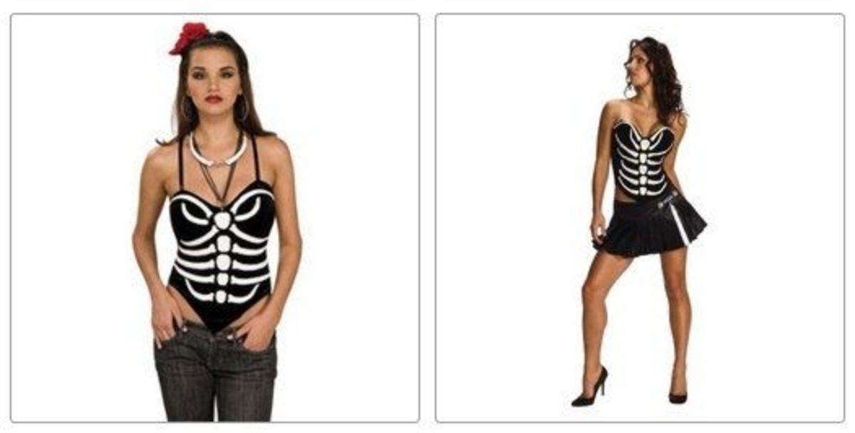 Sexy Skeleton Corset and Costume