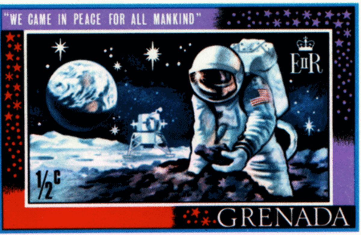 Grenada Stamp on Apollo 11