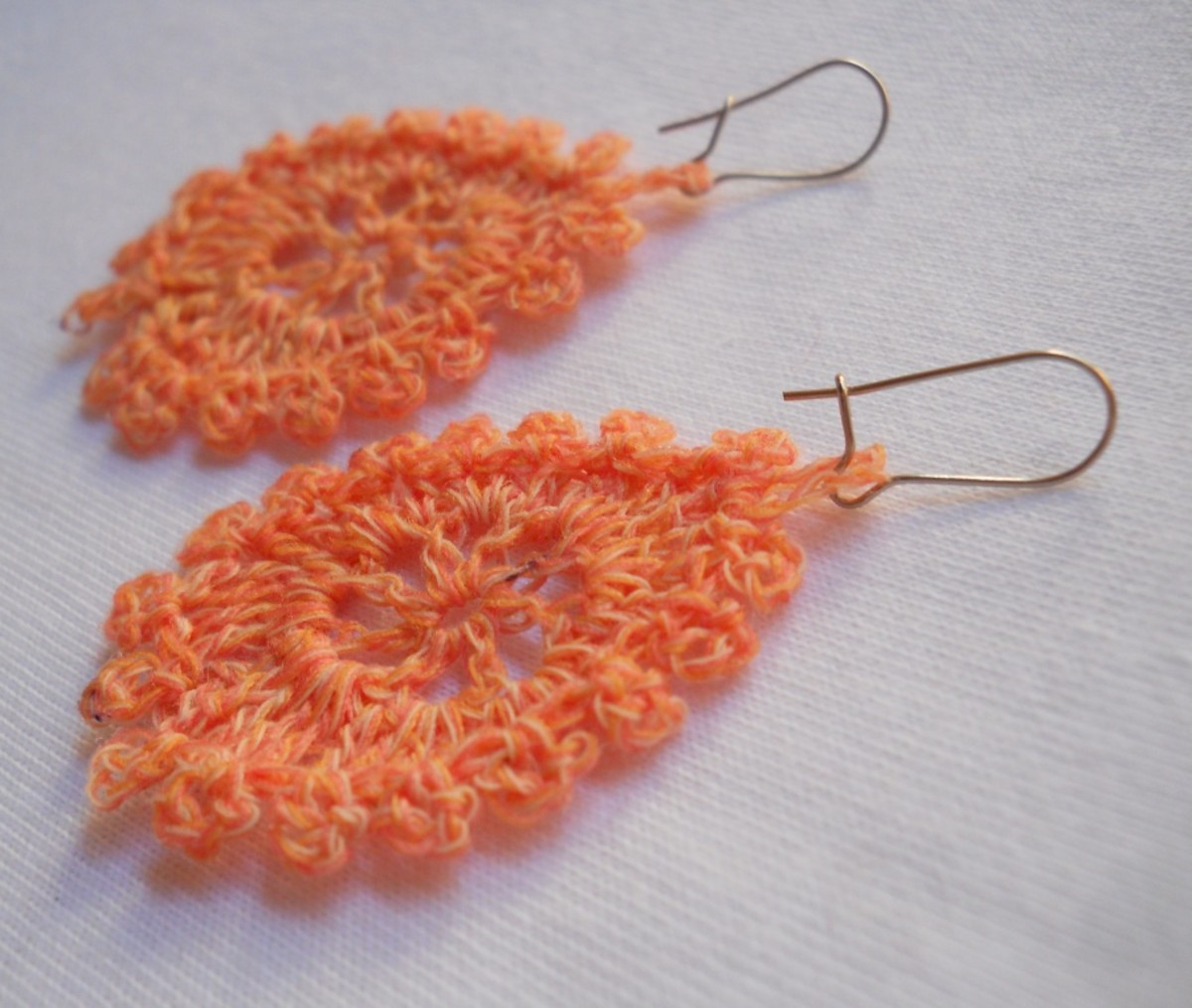 Crochet Teardrop Earring #1