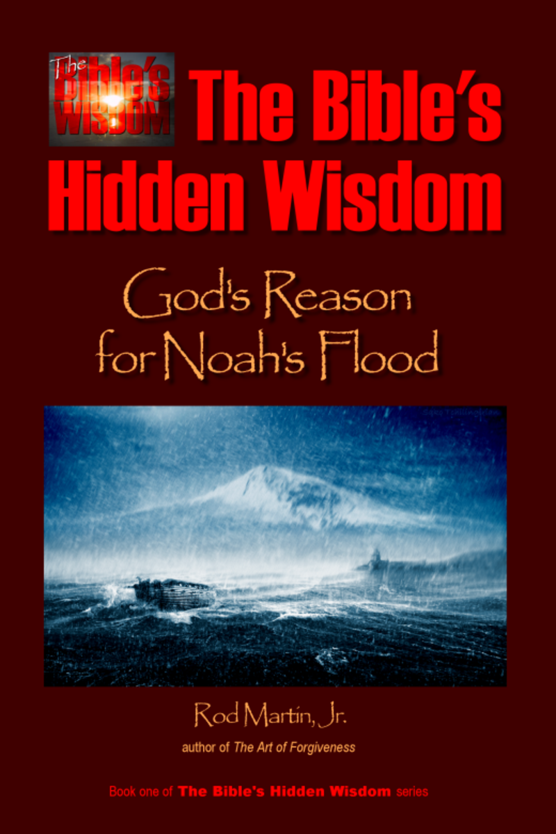Cover of the book (now available in Kindle and trade paperback at Amazon), "The Bible's Hidden Wisdom." Copyright Rod Martin, Jr.