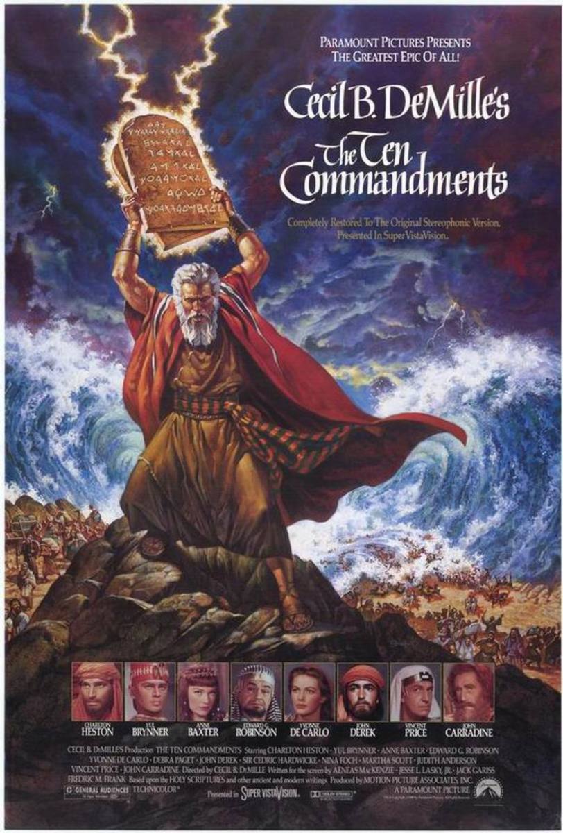 The Ten Commandments (re-release) art by Frank McCarthy