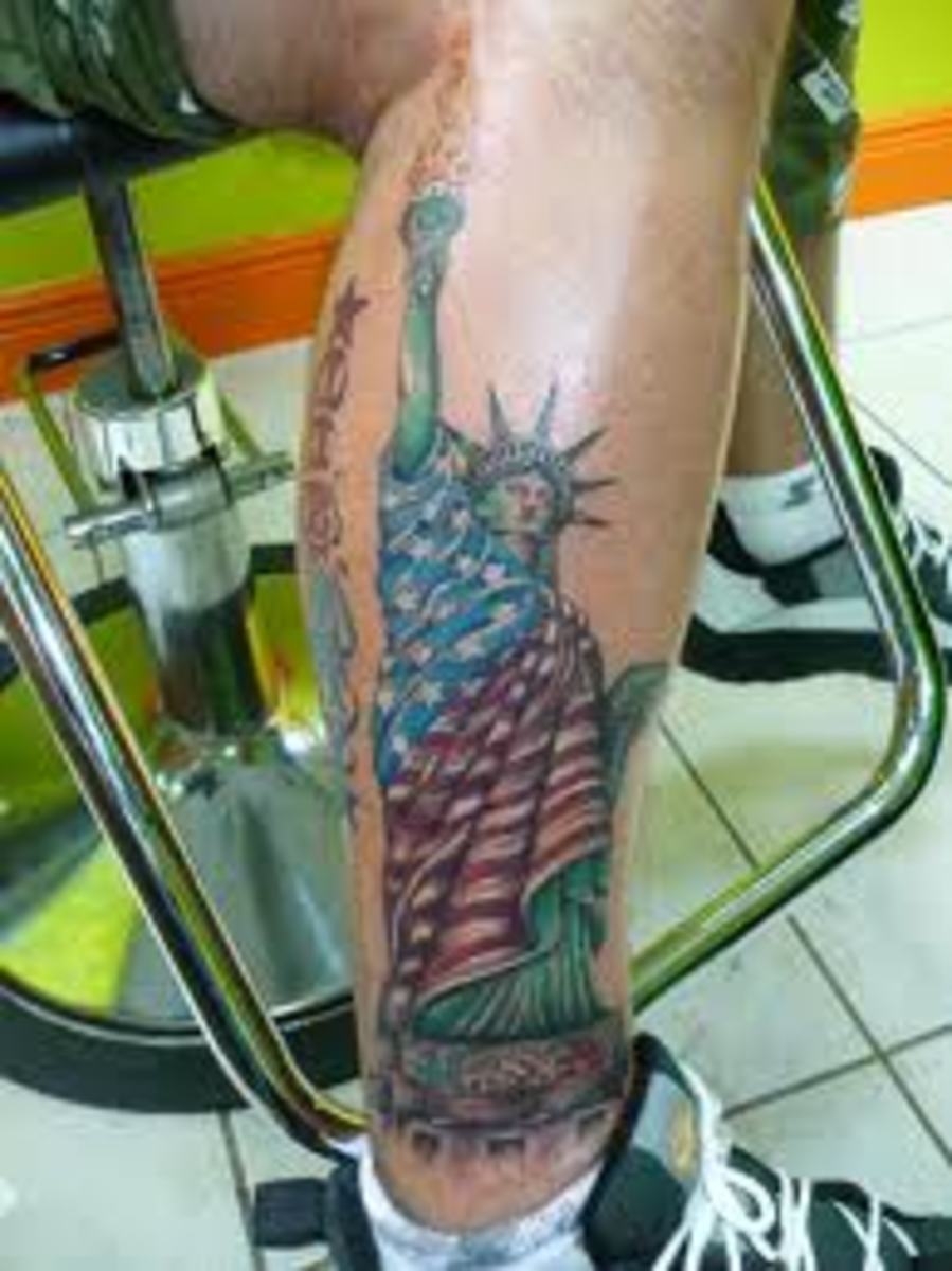 statue of liberty tattoo  Custom Tattoos in The Village of Fowlerville