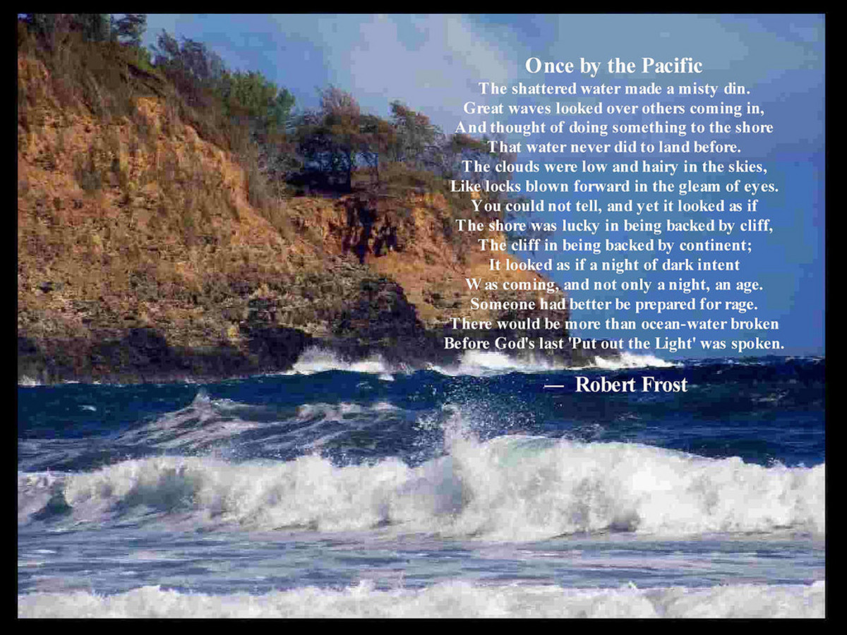 Once By The Pacific by Robert Frost