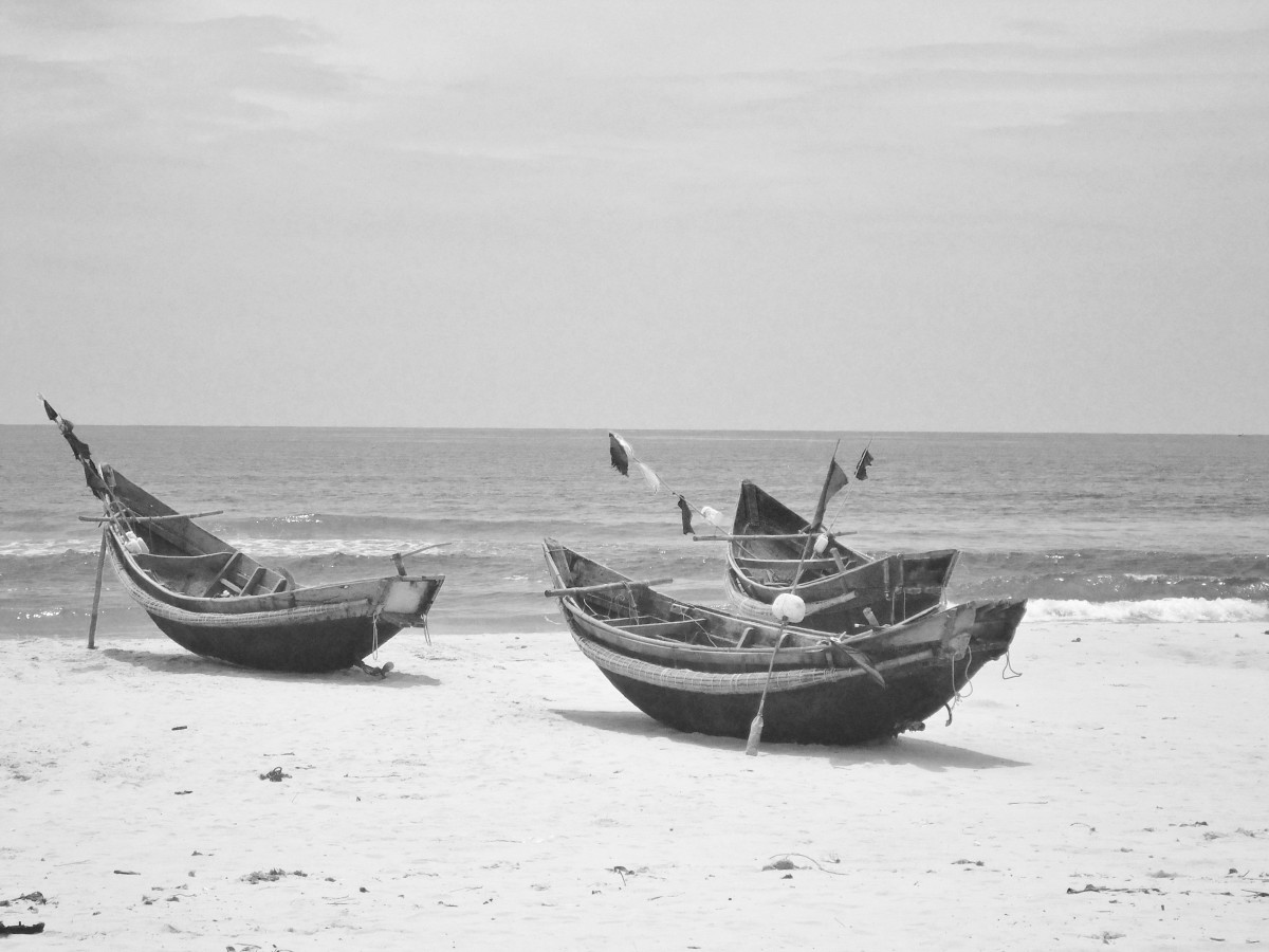 A Beach in Vietnam's De-militarised Zone (DMZ). Just one part of over 2000 miles of pacific coastline