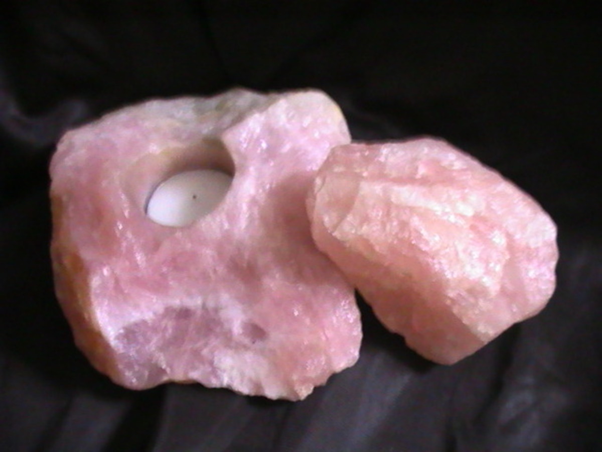 Rose quartz and other crystals are sometimes used in magic. 